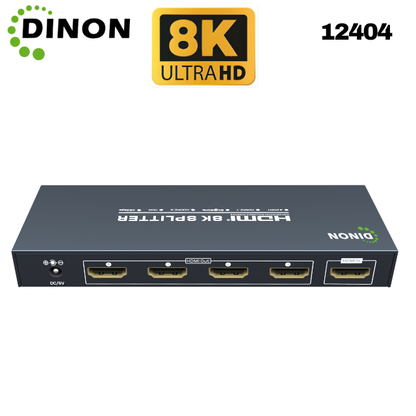 Splitter HDMI 2.1 Dinon para 4 pantallas para proyector, PS5, streaming PC Gamer, utlraHD