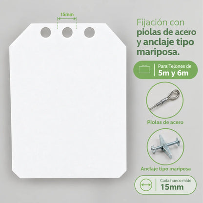 Telón Eléctrico Dinon con Motor Silencioso 6x4,50m (300'')