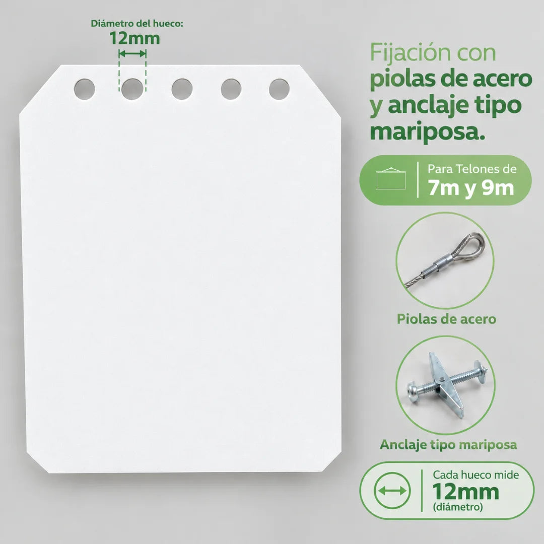 Telón Eléctrico Tensionado Dinon XL con Motor Silencioso 7x5,25m (350'')