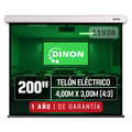 Telón Eléctrico Dinon con Motor Silencioso 4x3m (200”) - SKU:11938