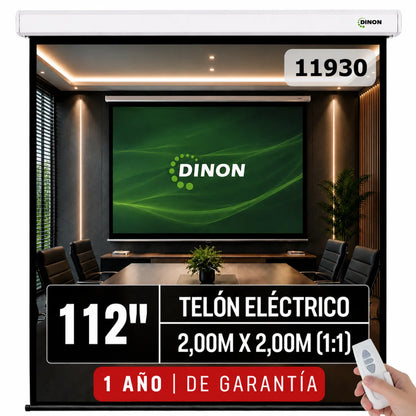 Telón eléctrico ideal para colegios, oficina, universidad, home cinema