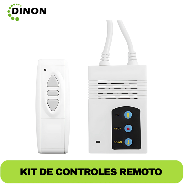 Kit completo de controles remoto del telón eléctrico Dinon con receptor y accesorios