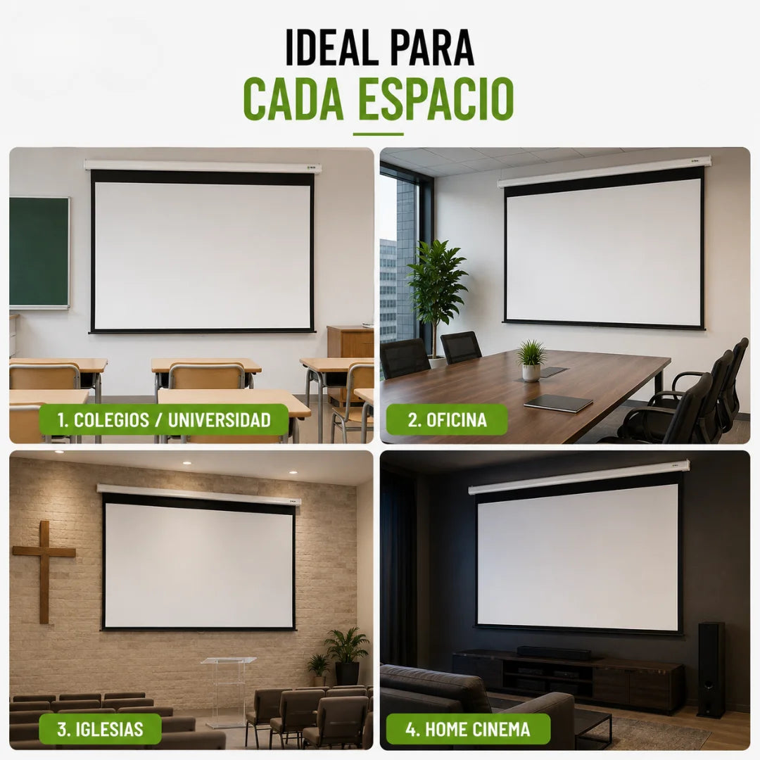Telon electrico dinon, ideal para todo tipo de espacios