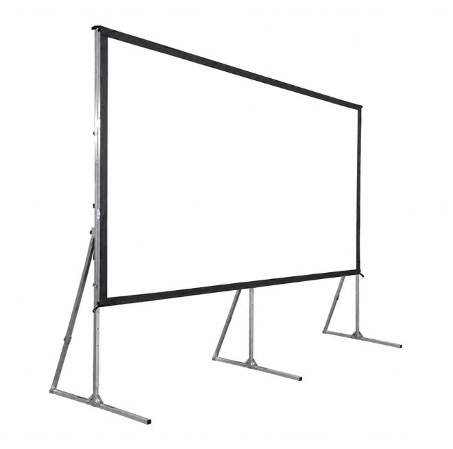 Telon Mecano Aluminio Dinon Transportable con Caja 6x4,50m (300")