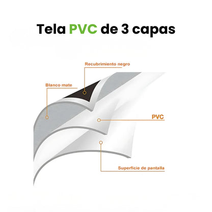 Tiene tela pvc de 3 capas, lavable