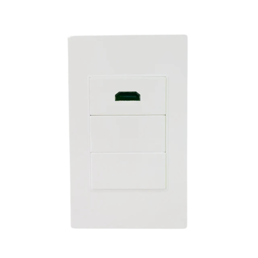 Pack Modulo Hdmi 2.0 Angulo De 90° + Wallplate (Sku 12258) + 2 Modulos Ciegos (12259)